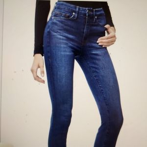 Good American Women's Skinny Jeans - Dark Blue